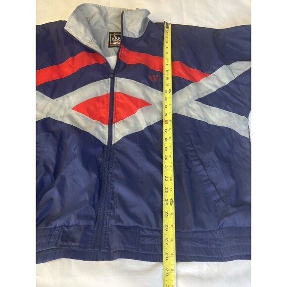 Vintage JC PENNY Olympics 1996 Team USA Men XL Nylon Full-Zip Windbreaker Jacket - Picture 14 of 14
